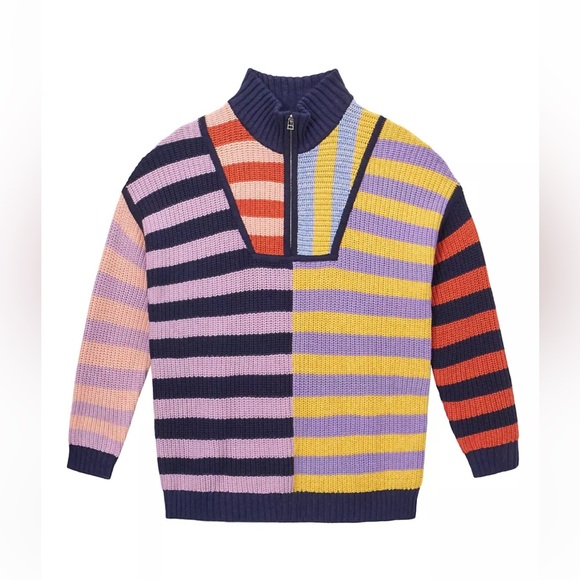 💜NWT STAUD striped Hampton sweater💜 - Picture 1 of 12